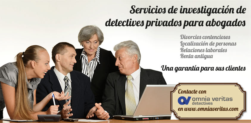 Servicios de detectives para abogados. Litigation support.