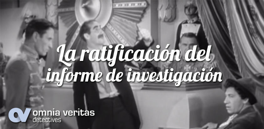 LA RATIFICACIÓN DEL INFORME DE INVESTIGACIÓN