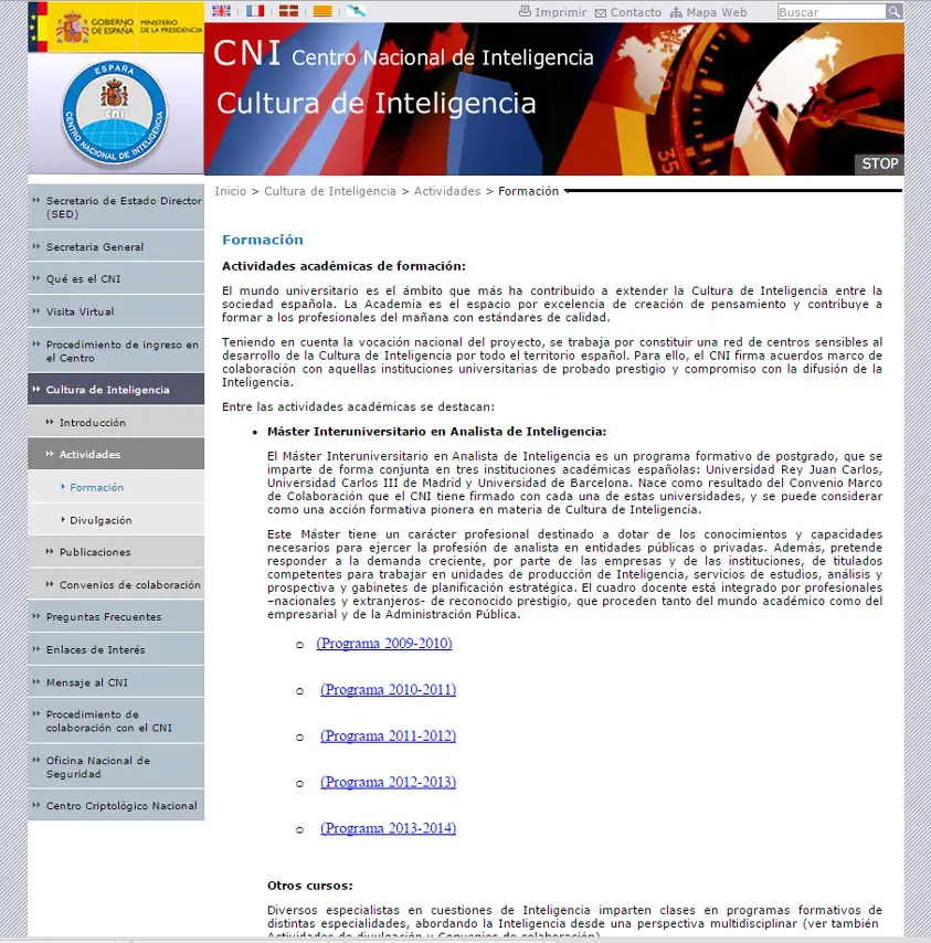 CNI publicita cursos