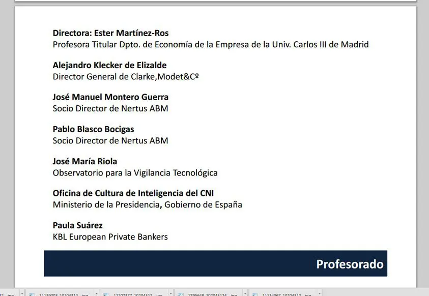 profesorado ministerio presidencia