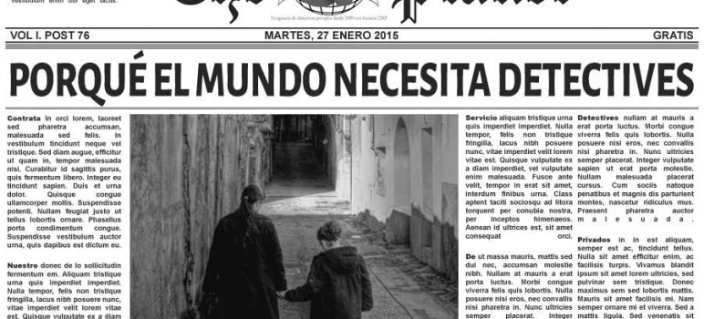 El mundo necesita detectives