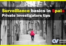 SURVEILLANCE BASICS IN SPAIN, PRIVATE INVESTIGATORS TIPS